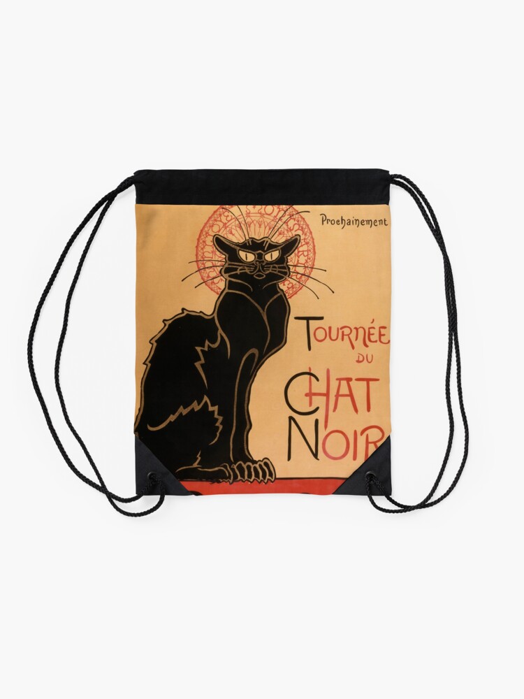 Tournée Du Chat Noir 1896 De Rodolphe Salis By Théophile Steinlen Tour Of Rodolphe Salis Chat Noir For Prints Posters Tshirts Drawstring Bag