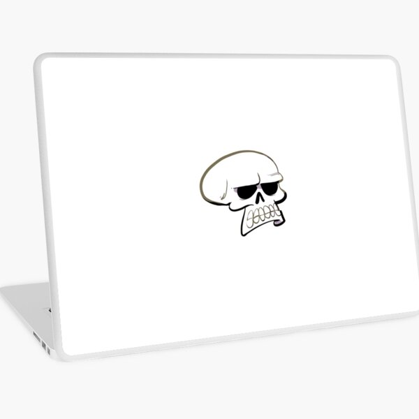 Annoyed Skull Laptop Skin