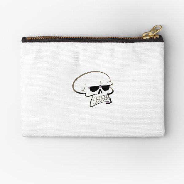 Annoyed Skull Zipper Pouch