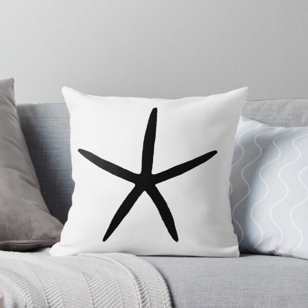 Item preview, Starfish. Clean Minimalist Monochrome Coastal Design in Black and White designed and sold by kierkegaard.