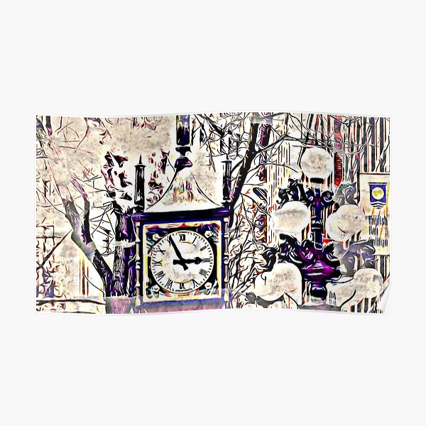 Steam Clock Poster