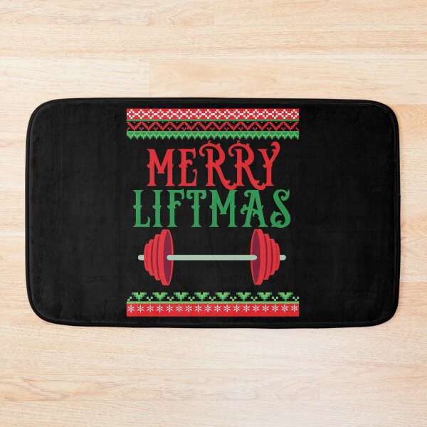 Item preview, Awesome Merry Liftmas Weightlifting Christmas print designed and sold by tronictees.
