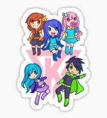 Itsfunneh Stickers Redbubble - itsfunneh roblox bloxburg