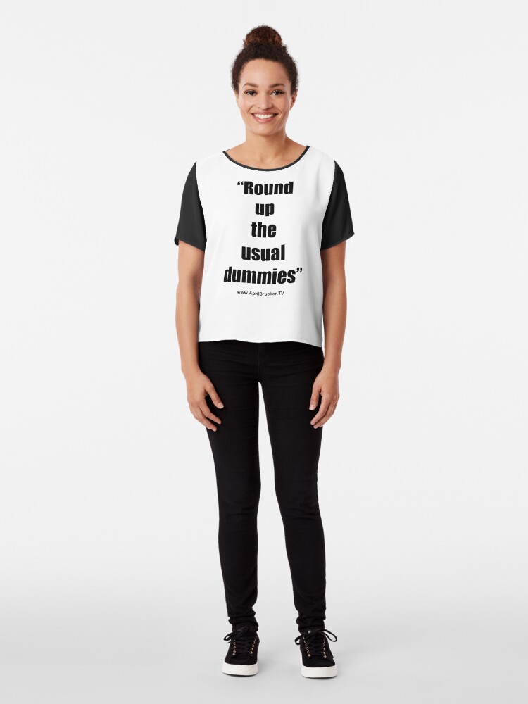 Alternate view of The Usual Dummies! Chiffon Top