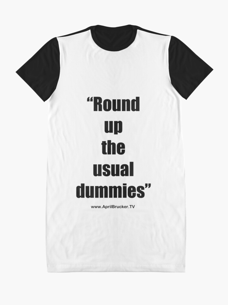 Alternate view of The Usual Dummies! Graphic T-Shirt Dress