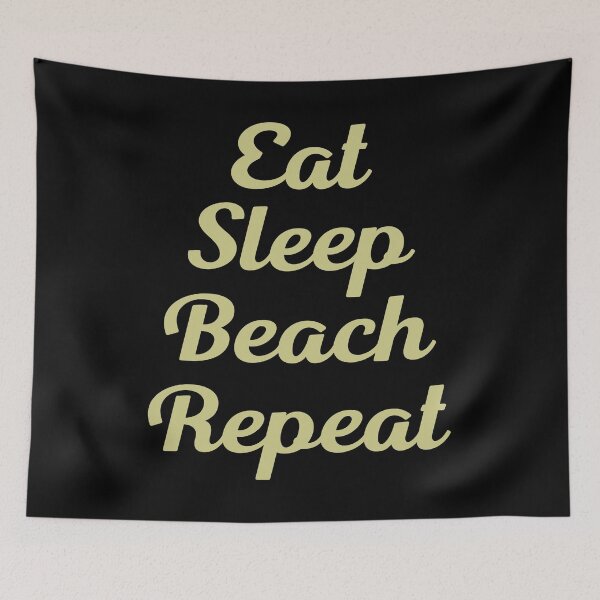 Item preview, Awesome Eat Sleep Beach Repeat Vacation graphic print designed and sold by tronictees.