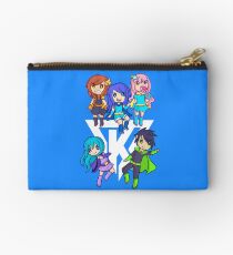 Funneh and the Krew White Zipper Pouch