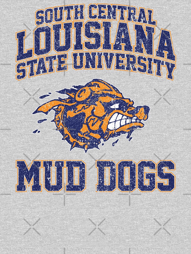 huckblade South Central Louisiana State University Mud Dogs Football (Variant) Long Sleeve T-Shirt