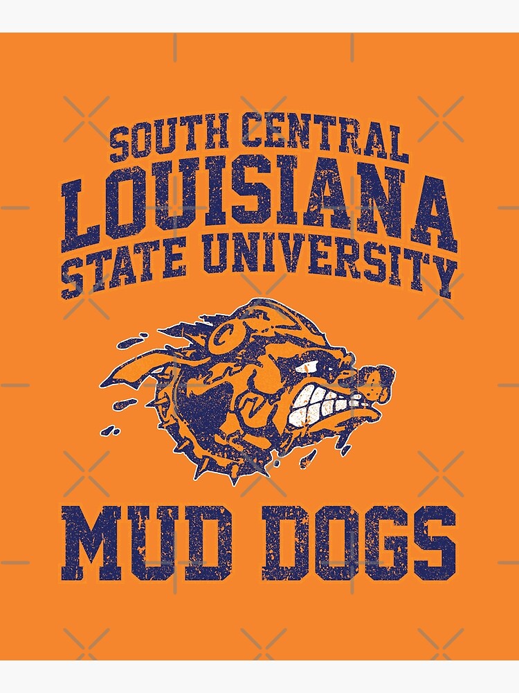 "South Central Louisiana State University Mud Dogs (Variant)" Mounted