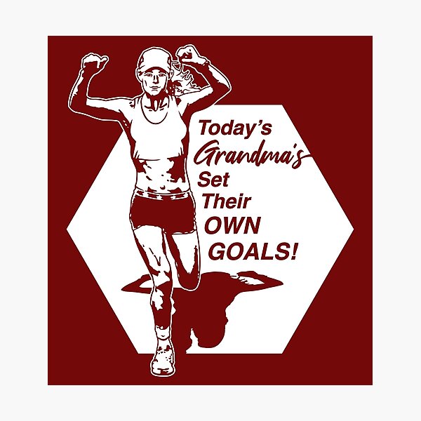 Item preview, Grandma's Goals DK - for Dark Backgrounds designed and sold by dzdart.