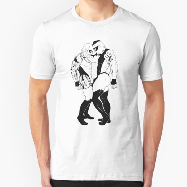 Copy of LOVE IS LOVE - hero edition black lines Slim Fit T-Shirt