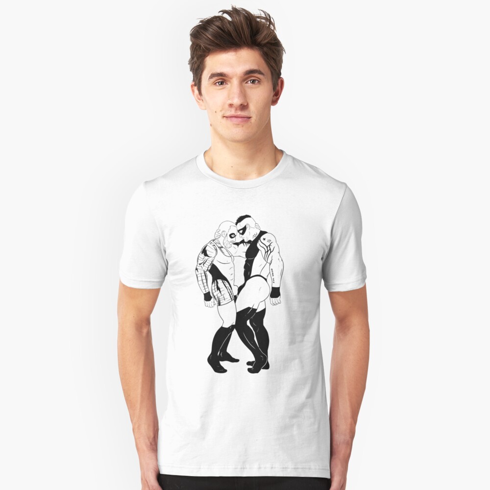 Copy of LOVE IS LOVE - hero edition black lines Slim Fit T-Shirt