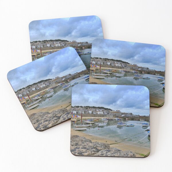 Item preview, Mousehole Harbour at low tide, Cornwall designed and sold by penguinblue.