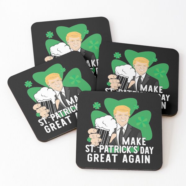 Item preview, Make St Patricks Day Great Again Funny Trump Beer print designed and sold by tronictees.