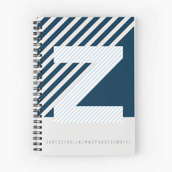 Item preview, Typeface "Z" blue designed and sold by LAZYDAYpaper.