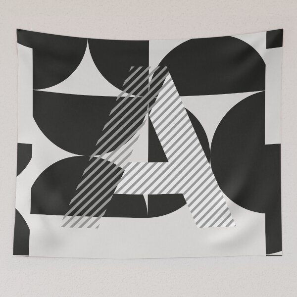 Item preview, Typeface "A" black designed and sold by LAZYDAYpaper.