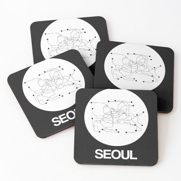 Item preview, Seoul White Subway Map designed and sold by Irina March.