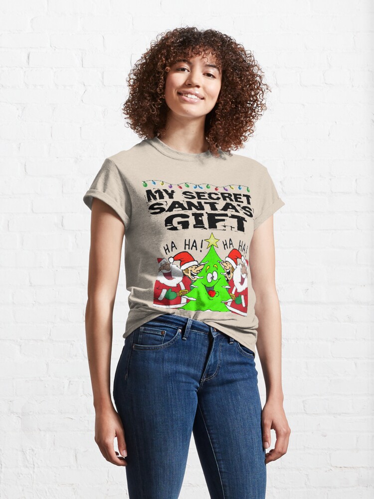 Alternate view of Secret Santa Gift T-Shirt Design Classic T-Shirt