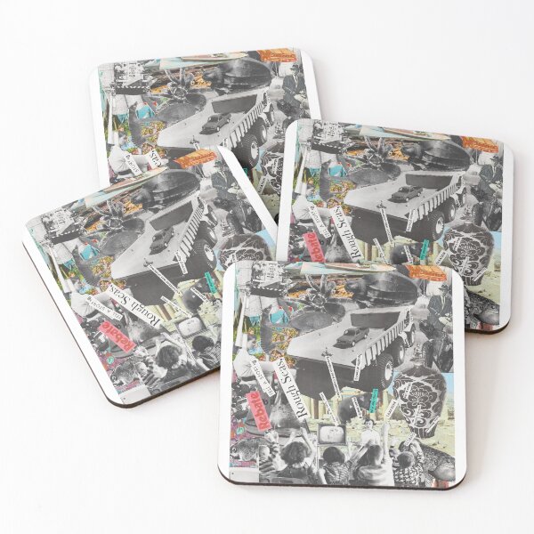 Item preview, vintage lofi classroom all over collage print  designed and sold by John-Paul Sanders.