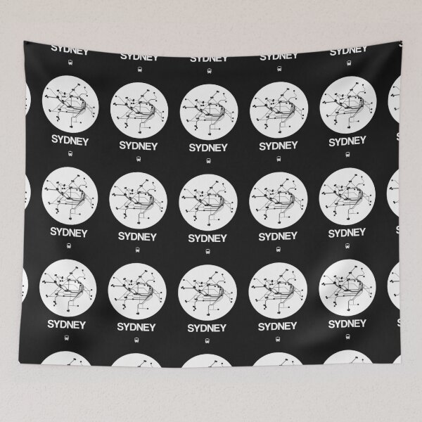 Item preview, Sydney White Subway Map designed and sold by Irina March.