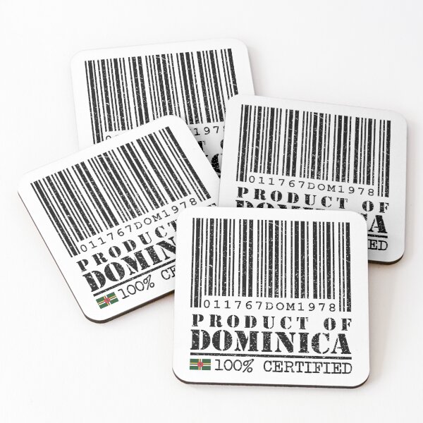 Item preview, Product of Dominica Barcode - 100% Certified designed and sold by IdentiTee Studios.