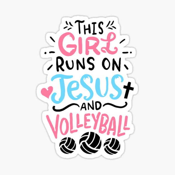 Artikel-Vorschau von Dieses Mädchen läuft auf Jesus und Volleyball, designt und verkauft von Betsytiptoe.