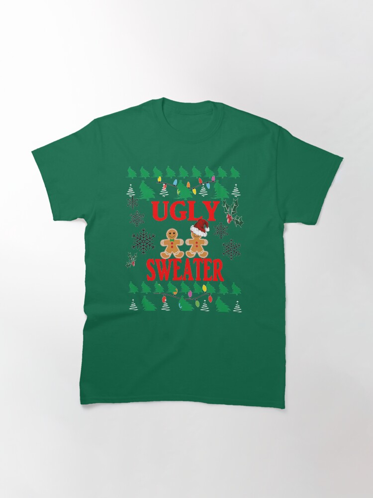 Alternate view of Ugly Sweater Design Classic T-Shirt