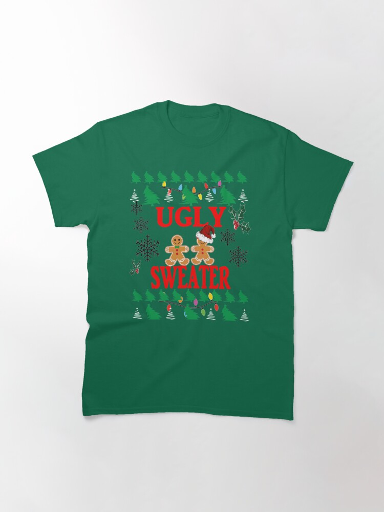 Alternate view of Ugly Sweater Design Classic T-Shirt