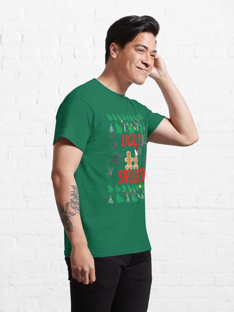 Alternate view of Ugly Sweater Design Classic T-Shirt