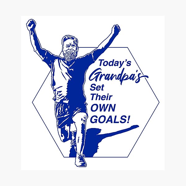 Item preview, Grandpa's Goals LT - for Light Backgrounds designed and sold by dzdart.