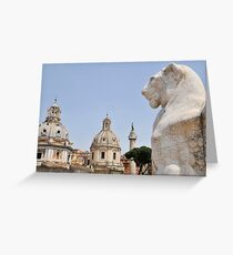 View from the Victor Emmanuel Monument, Rome, Italy Greeting Card