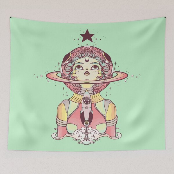 Item preview, Astronaut Star Girl, Anime Style Art designed and sold by cellsdividing.