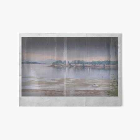 The little boat Art Board Print
