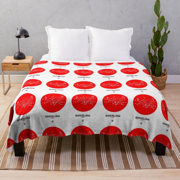 Item preview,  Barcelona Red Subway Map designed and sold by Irina March.