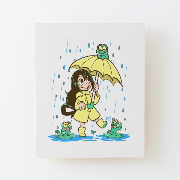 Best Frog Girl Wood Mounted Print