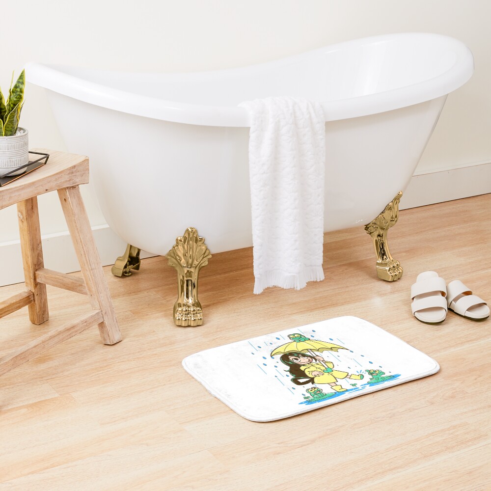 Best Frog Girl Bath Mat