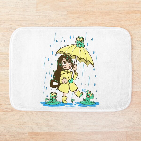 Best Frog Girl Bath Mat