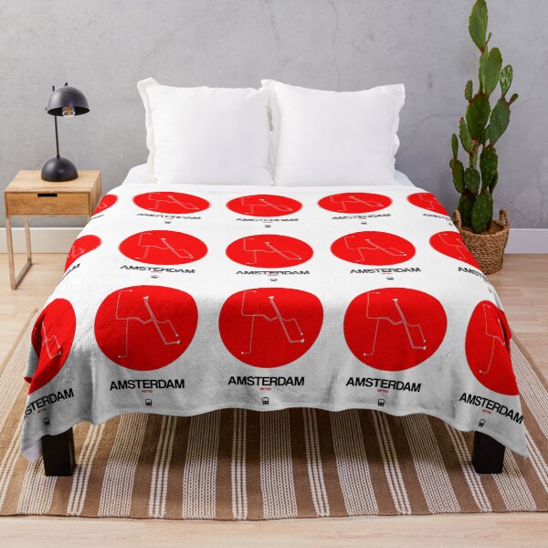 Item preview, Amsterdam Red Subway Map designed and sold by Irina March.