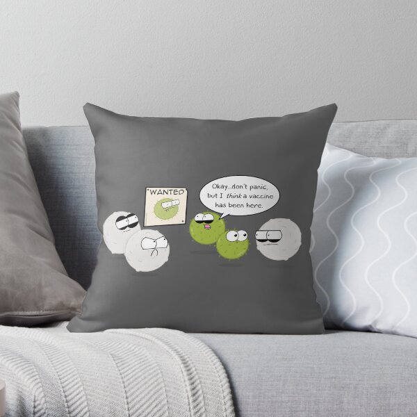 Wanted Virus Throw Pillow