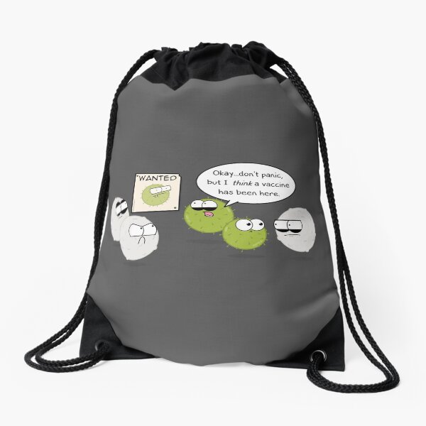 Wanted Virus Drawstring Bag
