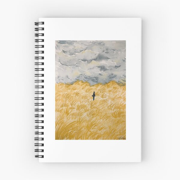 Item preview, Man in a Field Watercolor designed and sold by alexarts18.