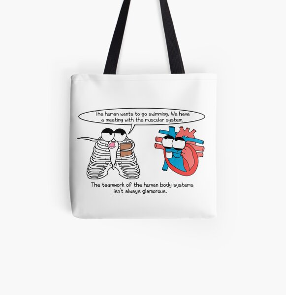 Human Body Systems Meeting All Over Print Tote Bag