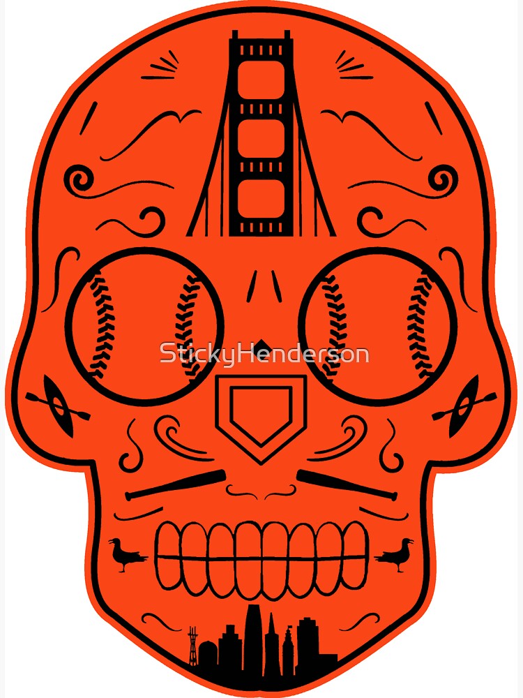 San Francisco Baseball Sugar Skull Essential T-Shirt for Sale by  StickyHenderson