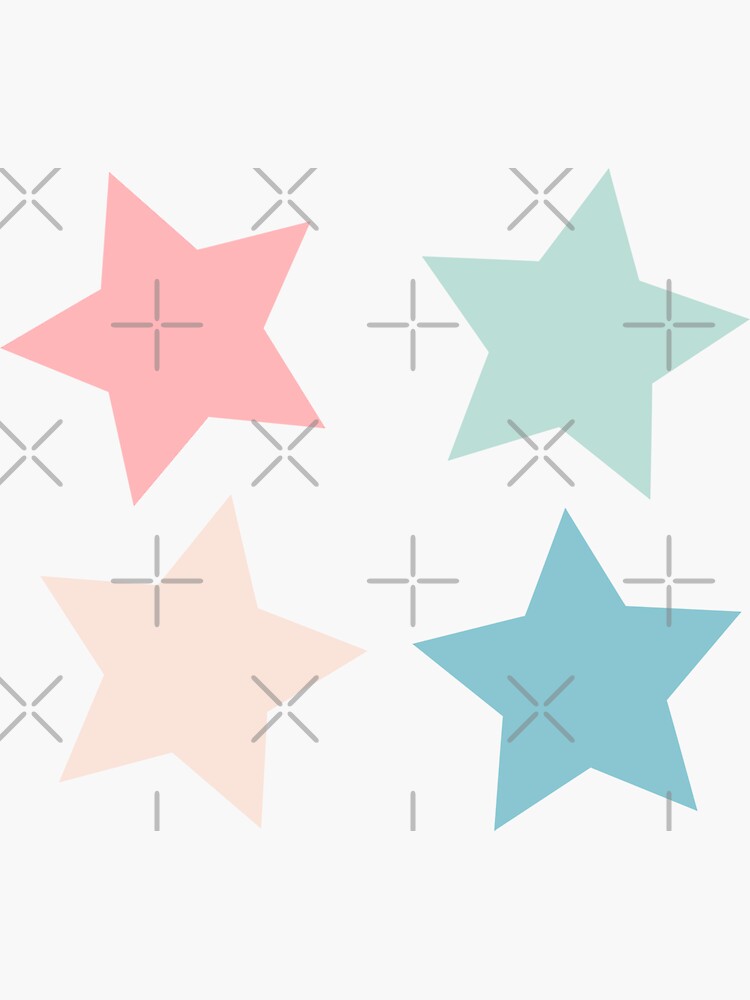 pastel four-pack star set by rj-xo