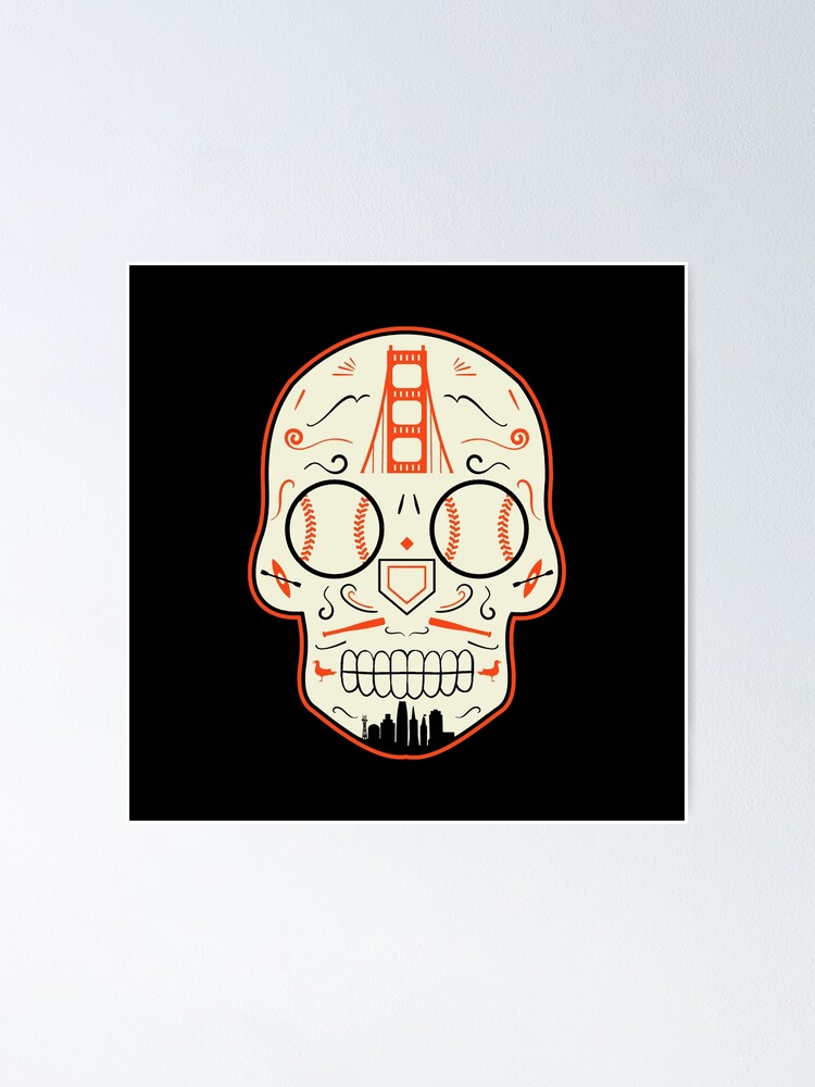 San Francisco Giants 12'' Sugar Skull Circle Sign