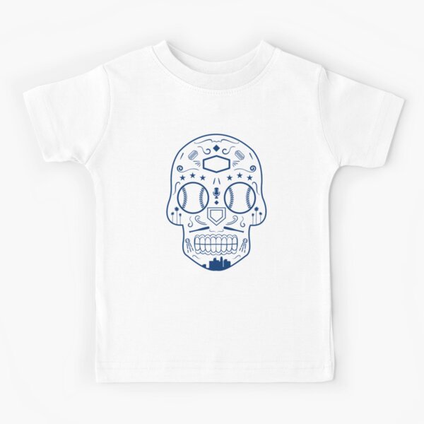 Teeshirtpalace Baseball Face Skeleton Skull Kids T-Shirt