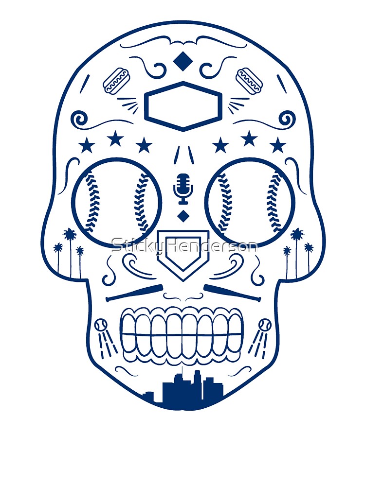 Kids los Dodgers Sugar Skull Tee 