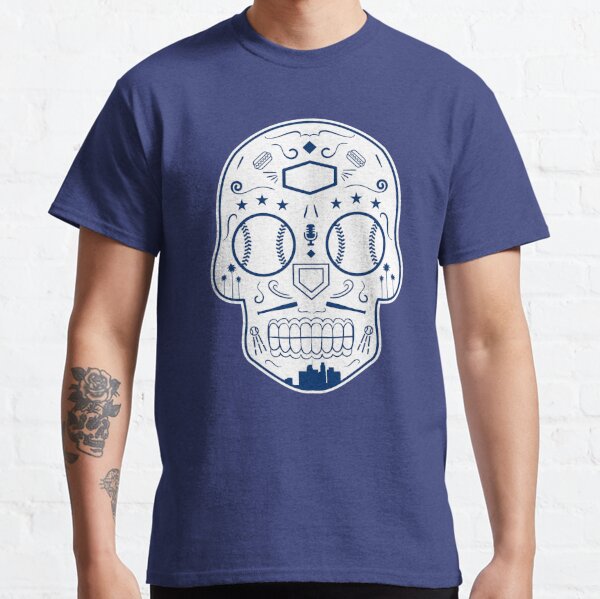 Atlanta Braves Sugar Skull Tee Shirt 4T / Navy Blue