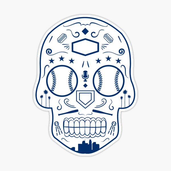 Sugar Skull Decal (Team: Dodgers)