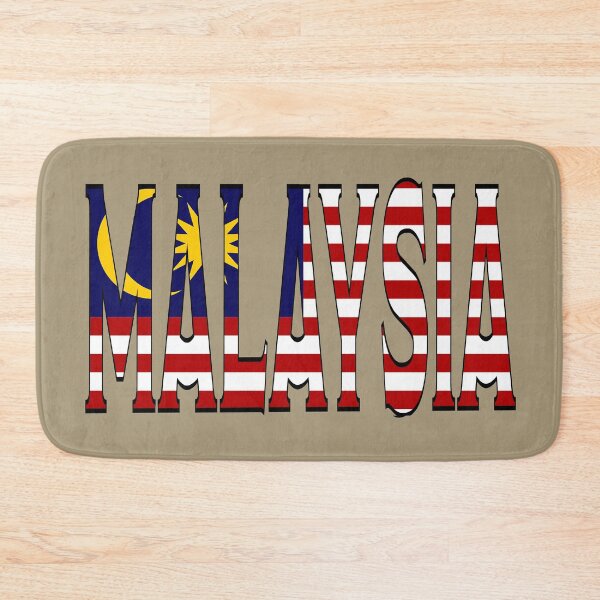 Item preview, Malaysia Font With Malaysian Flag designed and sold by Havocgirl.